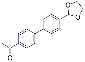 1-[4'-(1,3-DIOXOLAN-2-YL)[1,1'-BIPHENYL]-4-YL]ETHANONE Struktur