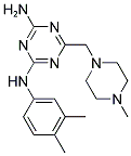 N-(3,4-DIMETHYLPHENYL)-6-[(4-METHYLPIPERAZIN-1-YL)METHYL]-1,3,5-TRIAZINE-2,4-DIAMINE Struktur