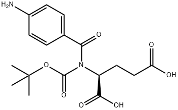 BOC-N-ALPHA-(4-AMINOBENZOYL)-L-GLUTAMIC ACID Struktur