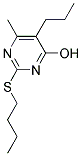 2-(BUTYLTHIO)-6-METHYL-5-PROPYLPYRIMIDIN-4-OL Struktur