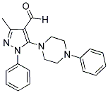 3-METHYL-1-PHENYL-5-(4-PHENYL-PIPERAZIN-1-YL)-1H-PYRAZOLE-4-CARBALDEHYDE Struktur