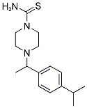 4-[1-(4-ISOPROPYLPHENYL)ETHYL]PIPERAZINE-1-CARBOTHIOAMIDE Struktur