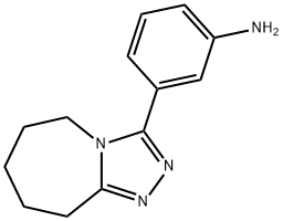 3-(6,7,8,9-TETRAHYDRO-5H-[1,2,4]TRIAZOLO[4,3-A]AZEPIN-3-YL)-PHENYLAMINE Struktur