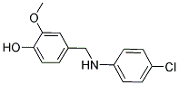 4-([(4-CHLOROPHENYL)AMINO]METHYL)-2-METHOXYPHENOL Struktur