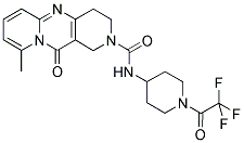 8-METHYL-9-OXO-4,9-DIHYDRO-1H,3H-2,8A,10-TRIAZA-ANTHRACENE-2-CARBOXYLIC ACID [1-(2,2,2-TRIFLUORO-ACETYL)-PIPERIDIN-4-YL]-AMIDE Struktur