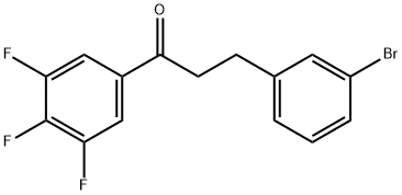 3-(3-BROMOPHENYL)-3',4',5'-TRIFLUOROPROPIOPHENONE Struktur