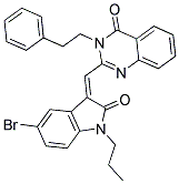 (Z)-2-((5-BROMO-2-OXO-1-PROPYLINDOLIN-3-YLIDENE)METHYL)-3-PHENETHYLQUINAZOLIN-4(3H)-ONE Struktur