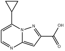 7-CYCLOPROPYL-PYRAZOLO[1,5-A]PYRIMIDINE-2-CARBOXYLIC ACID Struktur