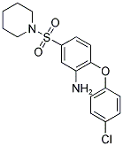 2-(4-CHLORO-PHENOXY)-5-(PIPERIDINE-1-SULFONYL)-PHENYLAMINE Struktur