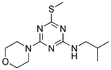 N-ISOBUTYL-4-(METHYLTHIO)-6-MORPHOLIN-4-YL-1,3,5-TRIAZIN-2-AMINE Struktur