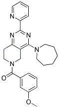 (4-AZEPAN-1-YL-2-PYRIDIN-2-YL-7,8-DIHYDRO-5H-PYRIDO[4,3-D]PYRIMIDIN-6-YL)-(3-METHOXY-PHENYL)-METHANONE Struktur