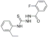 N-(2-ETHYLPHENYL)-2-(2-FLUOROBENZOYL)HYDRAZINECARBOTHIOAMIDE Struktur