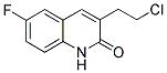 3-(2-CHLOROETHYL)-6-FLUORO-2(1H)-QUINOLINONE Struktur