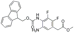 METHYL [5-AMINO-4-(FMOC-AMINO)-2,3-DIFLUOROPHENYL]-ACETATE Struktur