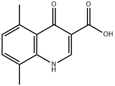 5,8-DIMETHYL-4-OXO-1,4-DIHYDRO-QUINOLINE-3-CARBOXYLIC ACID Struktur