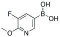 3-FLUORO-2-METHOXYPYRIDINE-5-BORONIC ACID Struktur