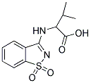 2-[(1,1-DIOXIDO-1,2-BENZISOTHIAZOL-3-YL)AMINO]-3-METHYLBUTANOIC ACID Struktur