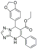 ETHYL 7-(1,3-BENZODIOXOL-5-YL)-5-PHENYL-4,7-DIHYDRO[1,2,4]TRIAZOLO[1,5-A]PYRIMIDINE-6-CARBOXYLATE Struktur