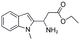 3-AMINO-3-(1-METHYL-1H-INDOL-2-YL)-PROPIONIC ACID ETHYL ESTER Struktur