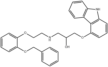 2'-O-BENZYLOXY-2-O-DESMETHYLCARVEDILOL Struktur