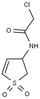 2-CHLORO-N-(1,1-DIOXO-2,3-DIHYDRO-1H-1LAMBDA6-THIOPHEN-3-YL)-ACETAMIDE Struktur