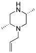 (+/-)-TRANS-1-ALLYL-2,5-DIMETHYLPIPERAZINE Struktur