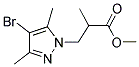 3-(4-BROMO-3,5-DIMETHYL-PYRAZOL-1-YL)-2-METHYL-PROPIONIC ACID METHYL ESTER Struktur