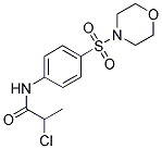 2-CHLORO-N-[4-(MORPHOLIN-4-YLSULFONYL)PHENYL]PROPANAMIDE Struktur