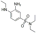 3-AMINO-N,N-DIETHYL-4-(ETHYLAMINO)BENZENESULFONAMIDE Struktur