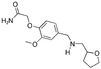 2-(2-METHOXY-4-(((TETRAHYDROFURAN-2-YLMETHYL)AMINO)METHYL)PHENOXY)ACETAMIDE Struktur