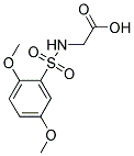 [[(2,5-DIMETHOXYPHENYL)SULFONYL]AMINO]ACETIC ACID Struktur