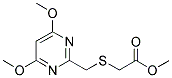 METHYL 2-[[(4,6-DIMETHOXYPYRIMIDIN-2-YL)METHYL]THIO]ETHANOATE Struktur