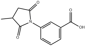 3-(3-METHYL-2,5-DIOXO-PYRROLIDIN-1-YL)-BENZOIC ACID Struktur