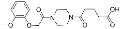 5-(4-[(2-METHOXYPHENOXY)ACETYL]PIPERAZIN-1-YL)-5-OXOPENTANOIC ACID Struktur