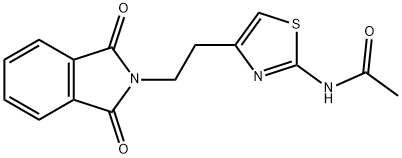 N-(4-[2-(1,3-DIOXO-1,3-DIHYDRO-2H-ISOINDOL-2-YL)ETHYL]-1,3-THIAZOL-2-YL)ACETAMIDE Struktur