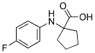 1-(4-FLUORO-PHENYLAMINO)-CYCLOPENTANECARBOXYLIC ACID Struktur