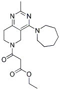 3-(4-AZEPAN-1-YL-2-METHYL-7,8-DIHYDRO-5H-PYRIDO[4,3-D]PYRIMIDIN-6-YL)-3-OXO-PROPIONIC ACID ETHYL ESTER Struktur