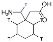 1-(AMINO-[3H]-METHYL), CYCLOHEXANEACETIC ACID, [2,3,5,6-3H] Struktur