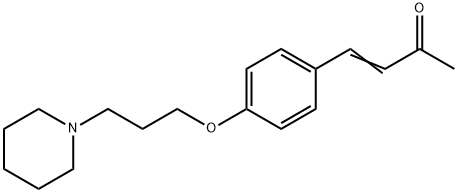 (E)-4-[4-(3-PIPERIDINOPROPOXY)PHENYL]-3-BUTEN-2-ONE Struktur