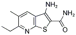 3-AMINO-6-ETHYL-5-METHYLTHIENO[2,3-B]PYRIDINE-2-CARBOXAMIDE Struktur