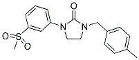 1-(4-METHYLBENZYL)-3-[3-(METHYLSULFONYL)PHENYL]IMIDAZOLIDIN-2-ONE Struktur