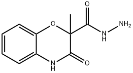 2-METHYL-3-OXO-3,4-DIHYDRO-2H-1,4-BENZOXAZINE-2-CARBOHYDRAZIDE Struktur