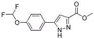 5-(4-DIFLUOROMETHOXY-PHENYL)-1 H-PYRAZOLE-3-CARBOXYLIC ACID METHYL ESTER Structure