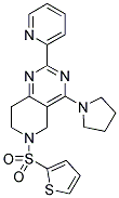 2-PYRIDIN-2-YL-4-PYRROLIDIN-1-YL-6-(THIOPHENE-2-SULFONYL)-5,6,7,8-TETRAHYDRO-PYRIDO[4,3-D]PYRIMIDINE Struktur