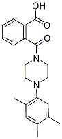 2-([4-(2,4,5-TRIMETHYLPHENYL)PIPERAZIN-1-YL]CARBONYL)BENZOIC ACID Struktur