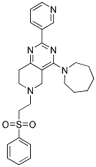 4-AZEPAN-1-YL-6-[2-(PHENYLSULFONYL)ETHYL]-2-PYRIDIN-3-YL-5,6,7,8-TETRAHYDROPYRIDO[4,3-D]PYRIMIDINE Struktur