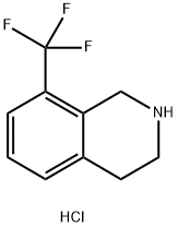 8-(TRIFLUOROMETHYL)-1,2,3,4-TETRAHYDROISOQUINOLINE HYDROCHLORIDE Struktur