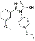 4-(4-ETHOXYPHENYL)-5-(3-METHOXYPHENYL)-4H-1,2,4-TRIAZOLE-3-THIOL Struktur