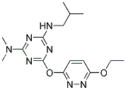 6-[(6-ETHOXYPYRIDAZIN-3-YL)OXY]-N'-ISOBUTYL-N,N-DIMETHYL-1,3,5-TRIAZINE-2,4-DIAMINE Struktur