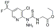 2-[3-CHLORO-5-(TRIFLUOROMETHYL)PYRID-2-YL]-4-(ETHOXYCARBONYLMETHYL)-3-THIOSEMICARBAZIDE Struktur